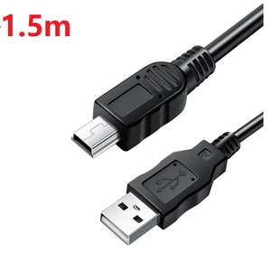 1.5M UC-E4 Mini 5Pin USB Data Cable with One Ferrite D7000 UC-E15 UC-E19 Camera For-Nikon Digital Camera