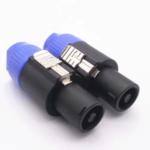 Factory Stage Mixing Console Audio Four-Core Professional Speaker Plug Audio Cable Connector Power Amplifier Ohm Connector