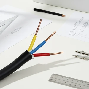 Flexible 3 Core PVC Control Cable IP44 Rated Oxygen Free Copper Conductor Industrial Automation Systems OEM Manufacturer IEC