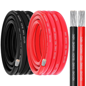 20FT Red Black Tinned Copper Electrical Cable 6 Gauge Marine Grade Wire for Boat Solar Panel Automotive Camper Trailer 6 AWG