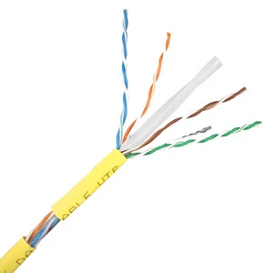 LAN Cat 6 Cable Pure Copper O.C.C.A. 23awg 2PR/4PR/305m/1000ft UTP 0.56 Indoor/Outdoor Communication Cables