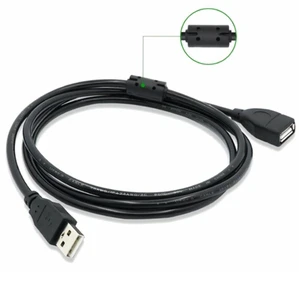 High Speed 0.3m 0.5m 1m 1.5m 3m 5m USB 2.0 Extension Cable USB a Male to a Female Charging Data Cable for Mouse Keyboard Camera