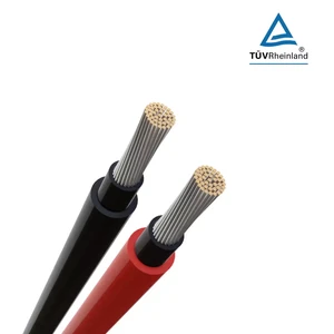 Solar Photovoltaic Double Jacket Tinned Copper XLPO Insulation 6mm 1000/1500V Overhead Use Solar Cable