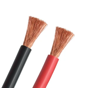 JZD CABLE High Quality Wholesale Copper Battery Cables 0 Gauge 4/0 3/0 2/0 1/0 Ofc Power Wire