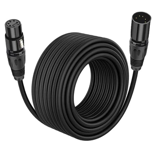 2025 Pro DMX Braided Shielded 5-Pin XLR Cable PVC Jacket ISO for Certified for Stage Lighting & Audio OEM Available