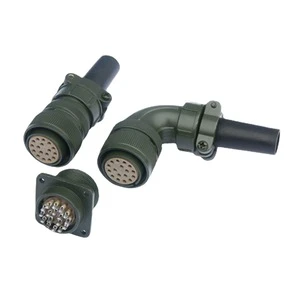 Supply 20-29S 17-core Male/Female Copper Servo Motor Connector/Encoder Connection US Aviation Standard Aviation Plug IP67 Rating