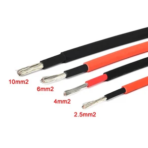 Solar Power Cable H1z2z2-k DC 1500V Single Core Tinned Copper 2.5mm/4mm/6mm/10mm XLPE Insulation