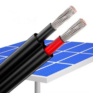H1Z2Z2-K Solar Cable 4mm² 6mm² 10mm² DC 1500V XLPO Insulated Tinned Copper PV Wire for Solar Power System
