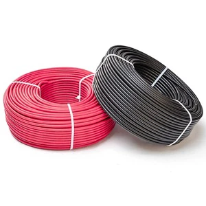 6mm2 Solar Power Cable Copper Flexibility XLPO PV1-F Electrical Cable Stranded Conductor for Overhead Industrial Applications