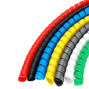 Custom Size Clear Nylon Spiral Wrap Tubing Non Stick Winding Tube Heat Resistant Corrosion Proof 600V Rated Cable Organizer