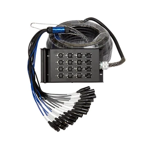 Manufacturer Audio Video OEM Professional 8/12/16/20/24/32/40 Channel Multicore XLR Audio Snake Cable with Stage Box