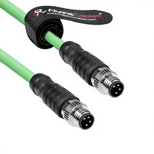 Alvin's Cables M8 A-Code 4 Pin Male Cable High-Flex Shielded Beckhoff ZK1090-3131 Industrial Automation EtherCAT 20 In50 cm