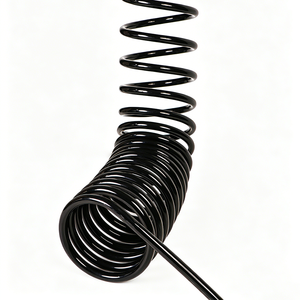 Customized Spiral Hybrid Cable Power Ethernet Integrated PUR Coiled Cable Power Spring Wire for Industrial Automation