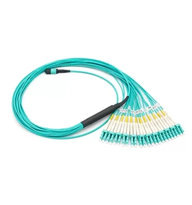 Optical Fiber OM1 OM2 OM3 MPO MTP To LC 8 Core Patch cable FTTH 12F Fiber Optic Patch Cord