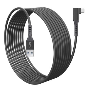 OEM 5M USB Cable 15Ft Right Angle USB Type-C 3.0 Cable High-Speed 5Gbps Data Transfer Without Repeater Tether Cord For VR Camera