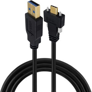 Gold-plated USB31 Type-C to USB30 Male Elbow with Screw Industrial Camera Lock Panel Data Connection YR-USB3031 Cable