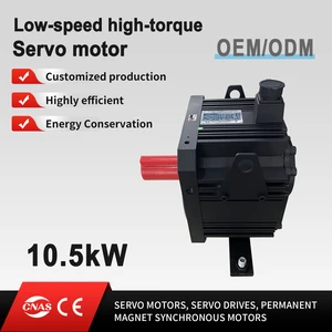 Customization Low Speed High Torque 10.5kW 500RPM 200N.m 250mm AC380V Permanent Magnet Synchronous Servo Motor for Injection