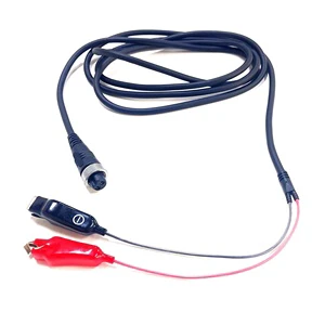 18ft Electric Fishing Reel Power Cord M15 Aviation Plug to alligator Clip Battery Connecting Cable for Offshore Angling