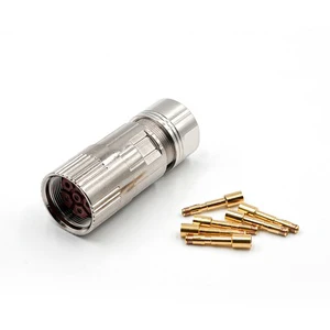 Lechuan M23 6Pin/8Pin Female Power Plug for Siemens V90 Servo Motor Cable Mount M923 Circular Connectors