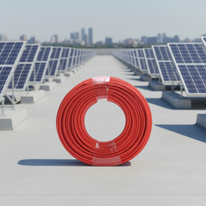 Red Black Color 6mm2 Tin Copper DC Solar Cable PV Cable DC Solar Power Cable Wire