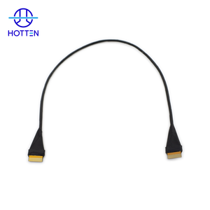 OEM Flexible Custom 24 Pin 0.5mm Pitch Flexible Flat FPC Cable For TVI Video RS485 Power Camera