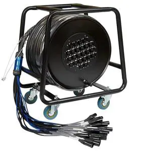Audio Multicore 32 Channel 8-Conductor Solid Copper Network 4-Stage 16/4 30M 100M XLR Wire Cat6 Ethernet Snake Network Cable