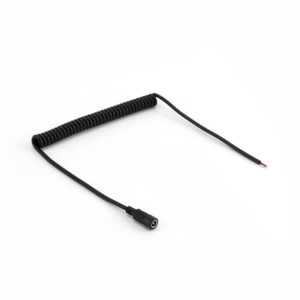 Customized Industrial 2-Core DC Spring Wire Power Cable Pure Copper Retractable Spiral Extension Cord Male Female PVC Insulation
