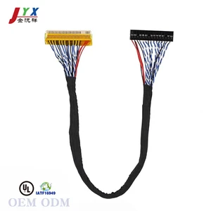 JYX OED/ODM 30 Pin 1280x1024 Tinned Copper LVDS Cable for ISO9001 IATF16949 for Durable Accuracy Repair for Motorcycle
