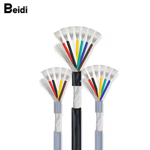 BEIDI UL2586 1416/14/12/10AWG 4 Core PVC Control Cable Shielded Twisted Pair Cable Electrical Wire For Equipment Internal Wiring