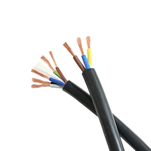 Reliable RVV H05VV-F Flexible Electrical Cable 3 Core Copper PVC Insulated 300/500V IEC 60227-5 Industrial Automation Wiring