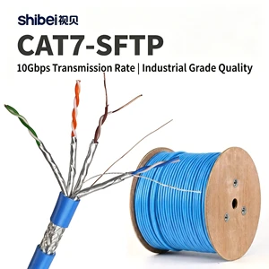 Top Quality 305 Meters CAT7 SFTP Cable 10Gbps Gigabit Shielded Network Wire For Industrial Automation Cat 7 Ethernet Cable