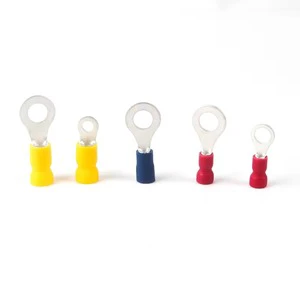 Ring Pre-insulated Copper Terminal Crimp Cable Lugs Cold-pressed RV1.25-5 Secure Wire Connectors for Power Accessories