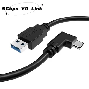 USB C to USB a 5Gbps High-Speed Computer Camera Cable with Right-Angle Connectors L-Shape Design and 3A Fast Charging Function