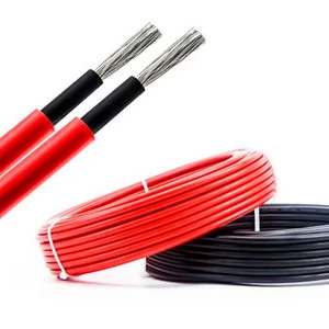 Photovoltaic Solar Energy Cable Tinned Copper Industrial High Voltage 1000/1500V IP66 PVC Insulation 25 Years for for 30A