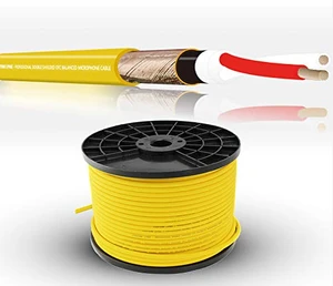 Stage 22 Bulk 100M XLR to XLR Microphone Cable for Stage Studio
