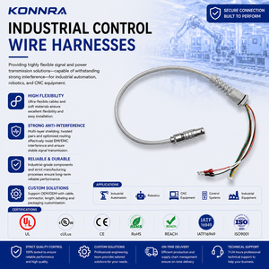 Custom High Flexible Wire Harness Industrial Connector Cable Assembly For Robot CNC Control System