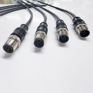 M12 L Code 5 Pin Male Female Industrial Profinet Ethernet Cable Assembly Flexibility Auto Wire Harness