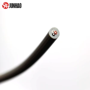CE Certified 3 Core 22AWG FEP Wire with Gray Silicone Jacket - High Temp 200°C Cable for Industrial Automation & Robotics