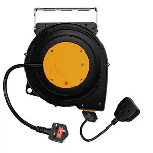 Linsheng UK Plug H05VV-F 16M Heavy Duty Commercial Cable Reel Power Cable Reel for Outdoor Use