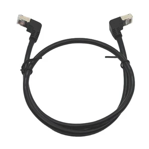 Network STP Right Angle Male to Male Cat5e Cat6 Ethernet 90 Degree Rj45 Lan Cable