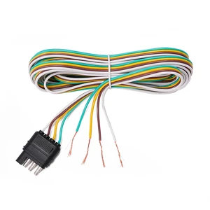 Wholesale America Type SAEJ1128 Standard Automobile Plug Cable 4 Pin Trailer Connector Wiring Harness Tin-plated 12-24V Pure