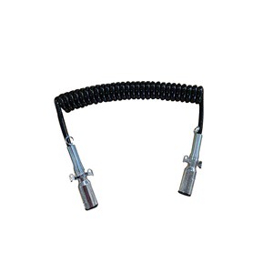 Heavy Duty ABS Trailer Cable, American Type 7 Way 15ft Heavy Duty Cable Trailer Power Cord
