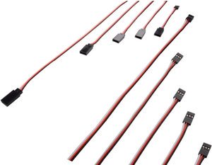 Lead Wire Connectors 3-Pin Servo Extension Cords Cable Electronic RC Futaba JR Servo Connection Parts for Servo Connection for