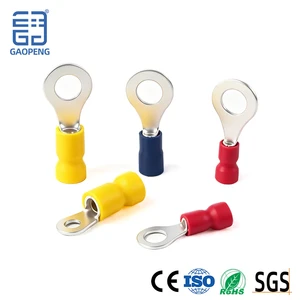 RVEE Copper Ring Terminals Easy to Enter Crimping Connector Cable Lugs Type for Automotive Use Made
