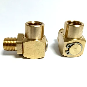 Full Size 90 Degree Male And Female High Pressure Brass Fire Hose Reel Swivel Joint Swivel Elbow