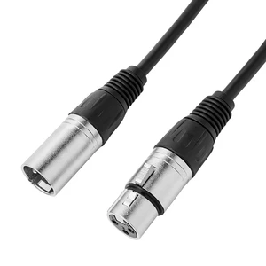 XLR Male-to-Female Braided Gold Plated Audio Cable for Amplifier Mixing Console Camera Piano Speaker Adapter