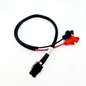Custom Battery Cable Wire Harness Assembly with 2 Pin Connector Red Black Terminal Power Lead