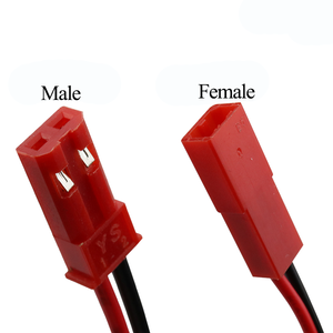 SWCustomized SYP-02T-1 2.54 2pin Female Male Connector Silicone Rubber Servo Cable Red mm 2P JST RCY SYP Connector Cable Harness