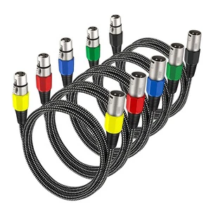 Xput Oxygen Free Copper XLR Microphone Cable Shielded DIY Audio Aux Cord for Mic Mixer Amplifier Stage Recording Audio Equipment