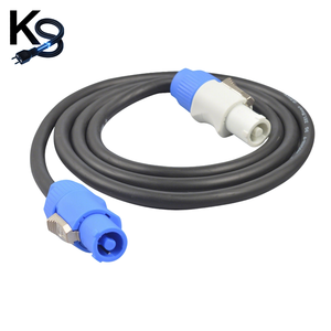 Professional KESHI Stage Light Audio Powercon Male Female Connector Copper-Clad Aluminum Solid PVC 250V Auto 16awg Power Cable